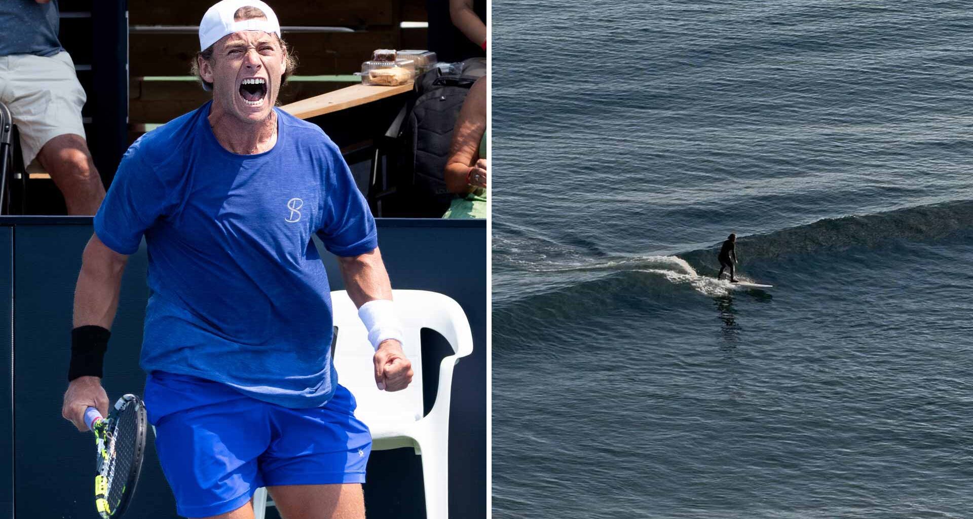 Liam Draxl, No. 115 in the PIF ATP Rankings, is a surfing enthusiast.
