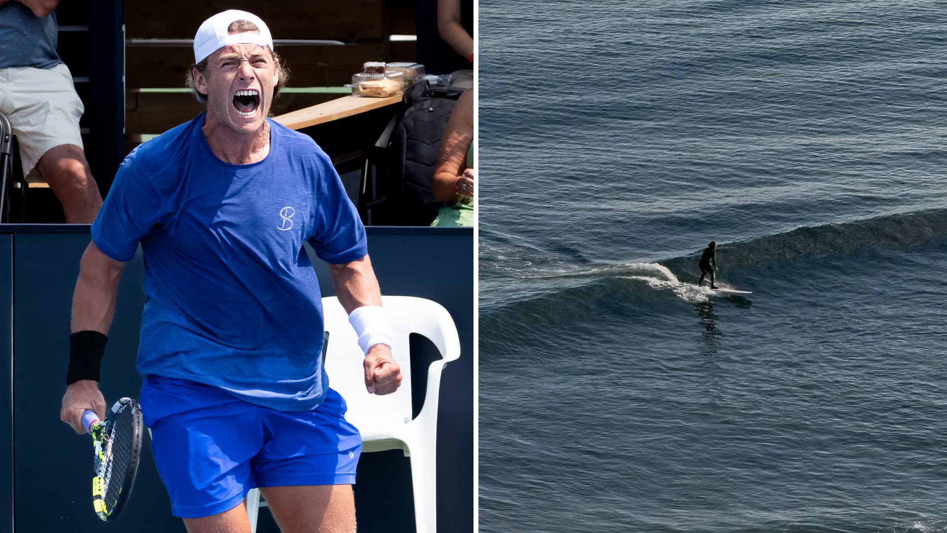 Liam Draxl, No. 115 in the PIF ATP Rankings, is a surfing enthusiast.