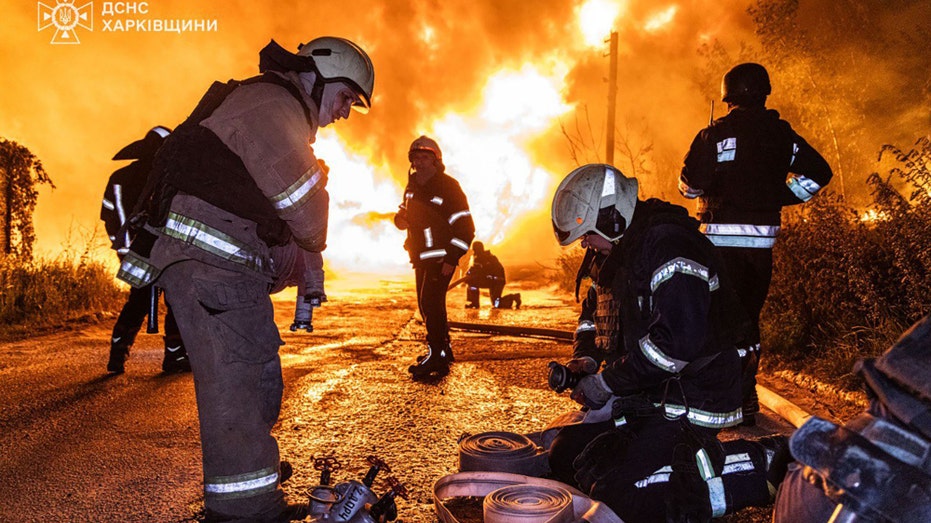 Russian drone strike on Ukraine