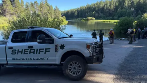 Deschutes County Sheriff's Office Police search for survivors who went over Oregon waterfall