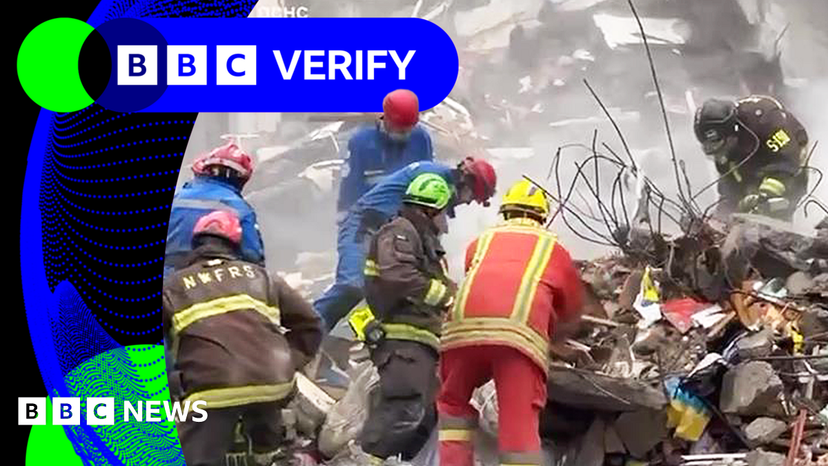 BBC Verify Live: Verifying drone and missile strikes in Ukraine and tracking government housing pledge