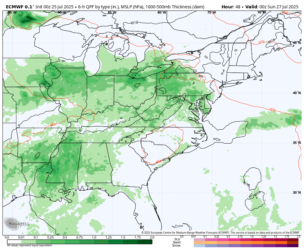 July 25 storm forecast