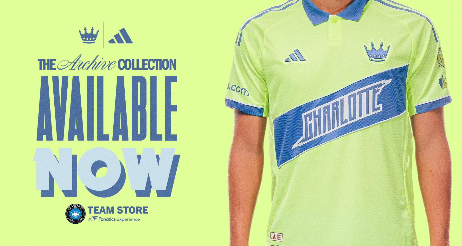 Charlotte FC Unveils The Heritage Kit in adidas x MLS 2025 Archive Collection