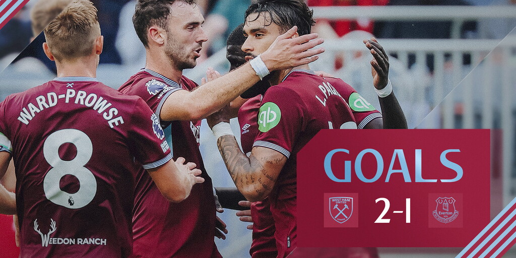 Goals | West Ham United 2-1 Everton