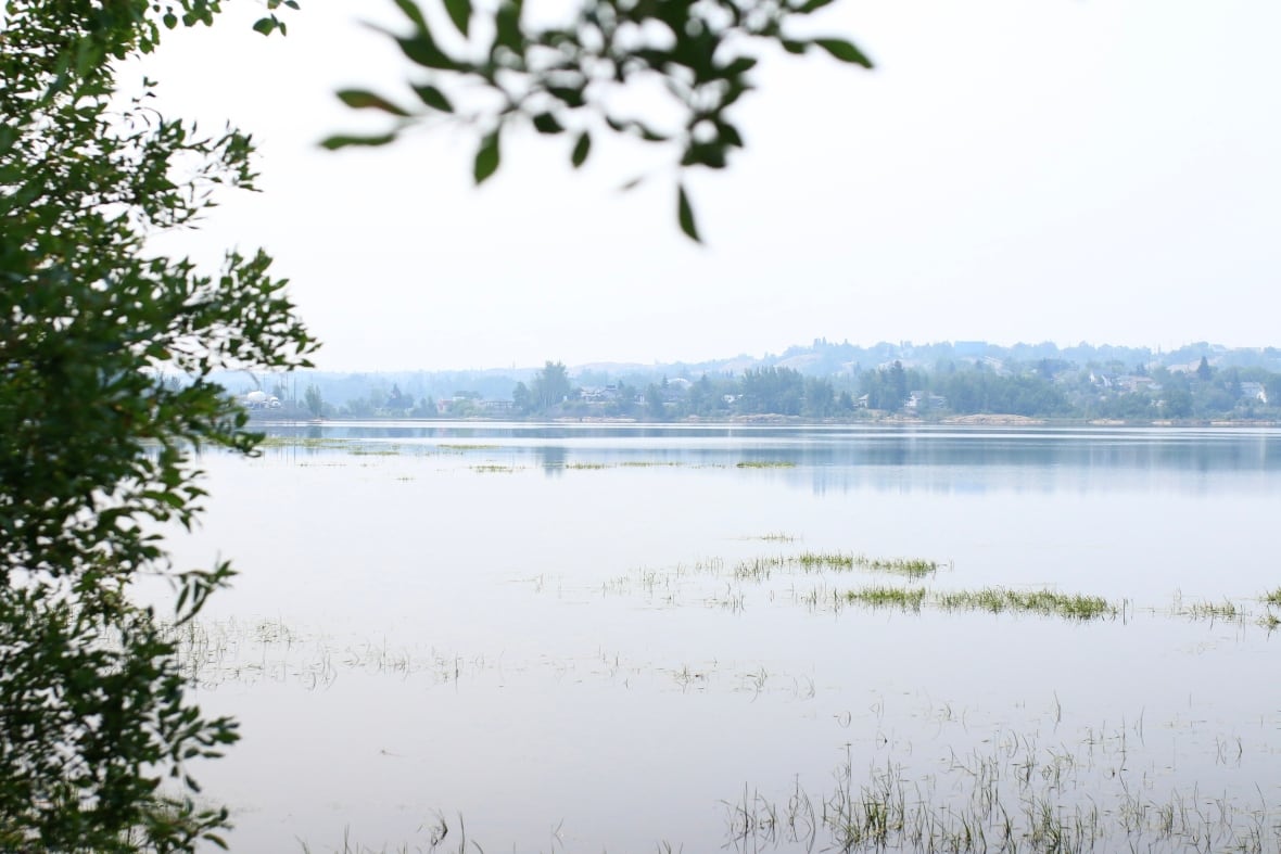 The smoke was thick even as far north as Flin Flon, Manitoba over the weekend. 