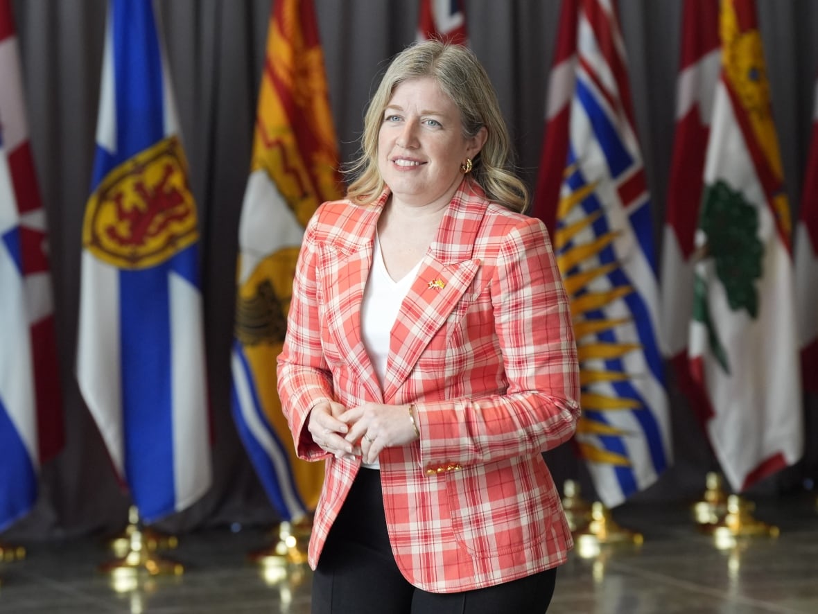 New Brunswick Premier Susan Holt arrives at a First Ministers Meeting at the National War Museum Friday, March 21,2025 in Ottawa.