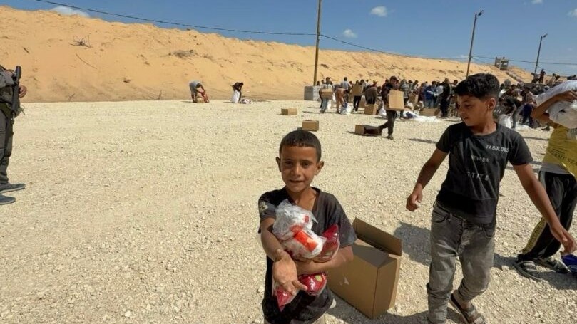 Starving child in Gaza was killed minutes after receiving aid, former US military contractor says 