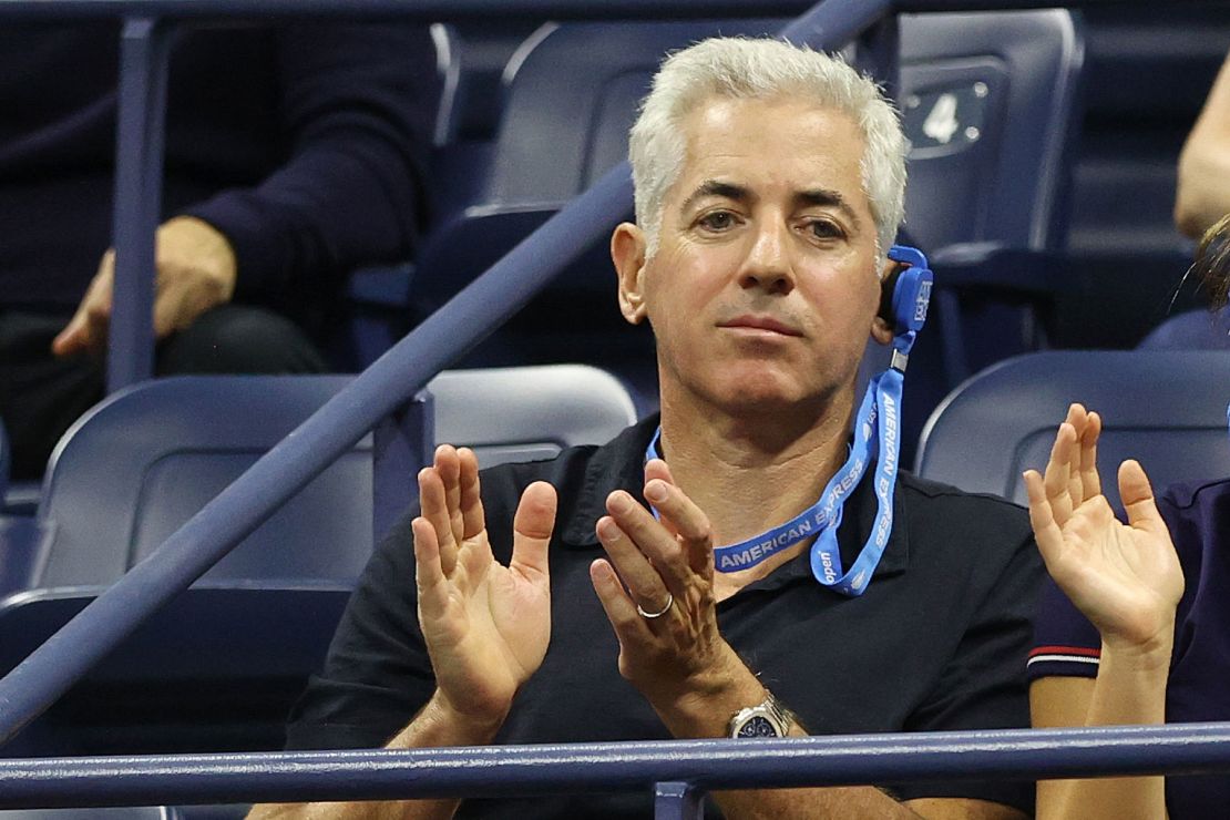 Ackman is an avid tennis fan.