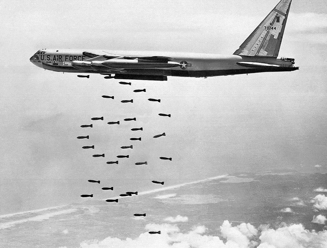 US B-52 bombers operated from air bases in Thailand during the Vietnam War.