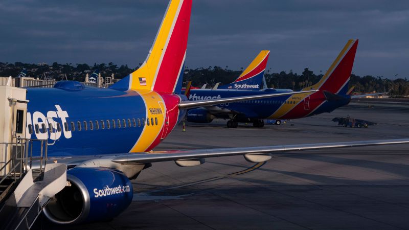 Southwest Airlines jet dives when collision alarms sound as a fighter jet crosses its path near Los Angeles