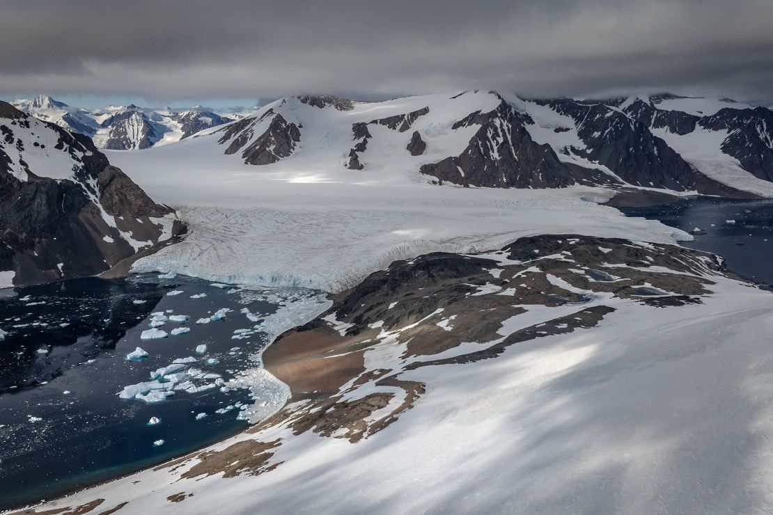 A view of Shoesmith Glacier on Horseshoe Island in Antarctica. Melting ice here and in Greenland is affecting Earth's rotation speed.