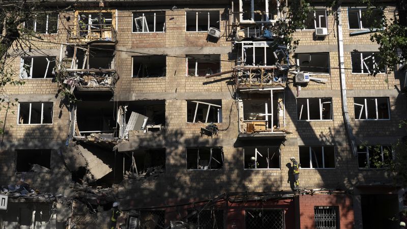 Ukraine says it struck a Russian air base as Moscow sent hundreds of drones into Kyiv