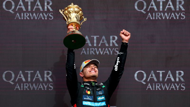 Lando Norris wins controversial British Grand Prix after Oscar Piastri incurs penalty and heavy rain wreaks havoc on the race