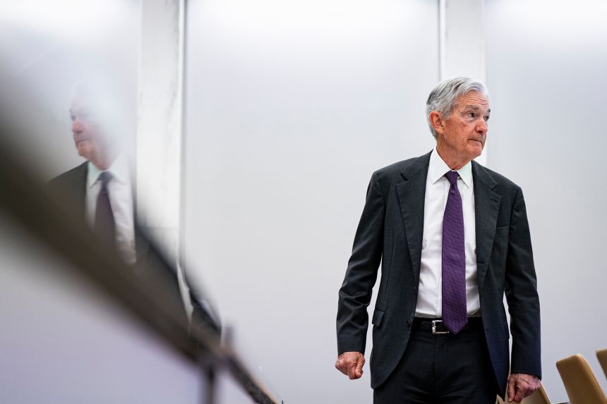 Jerome Powell, chairman of the Federal Reserve, in Washington, DC, on July 22, 2025.