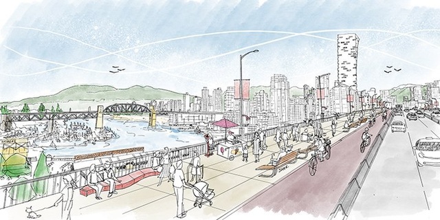 Click to play video: 'City of Vancouver unveils plans for Granville Bridge'