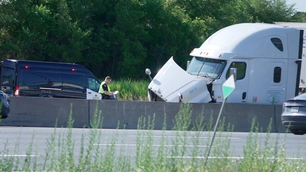 Stretch of Highway 401 reopens in Etobicoke after man fatally struck by vehicle: OPP