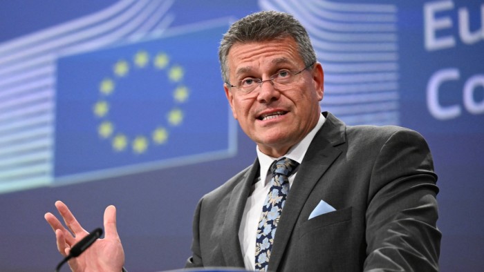 EU trade commissioner Maroš Šefčovič