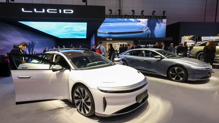 A Lucid Air Grand Touring car