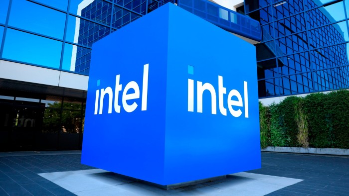 An Intel logo