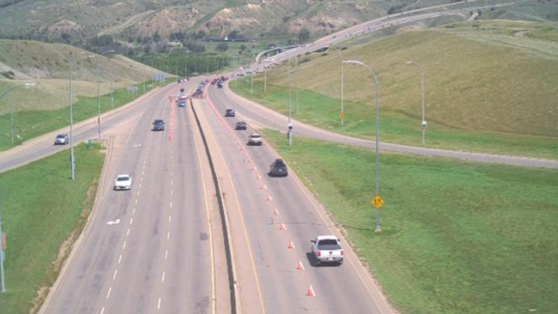 Dozens caught speeding in Whoop-Up Drive construction zone