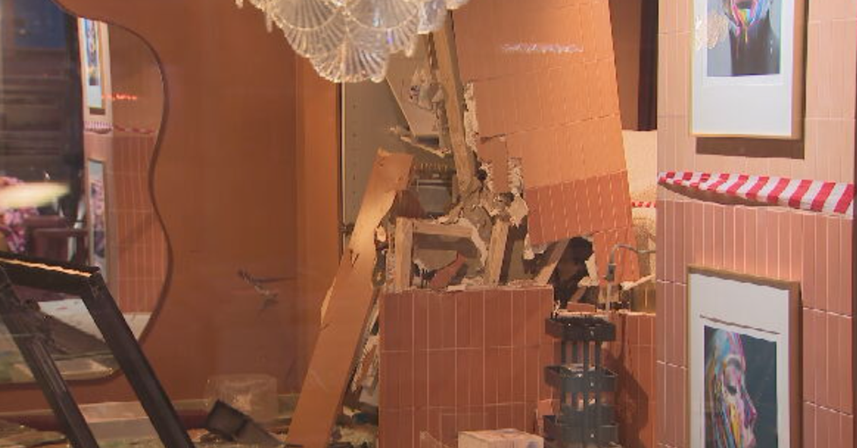 Threat left behind at luxury nail salon after overnight ram-raid