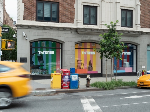 NYU’s 80WSE Art Gallery Highlights Contemporary Chair Design in its Broadway Windows