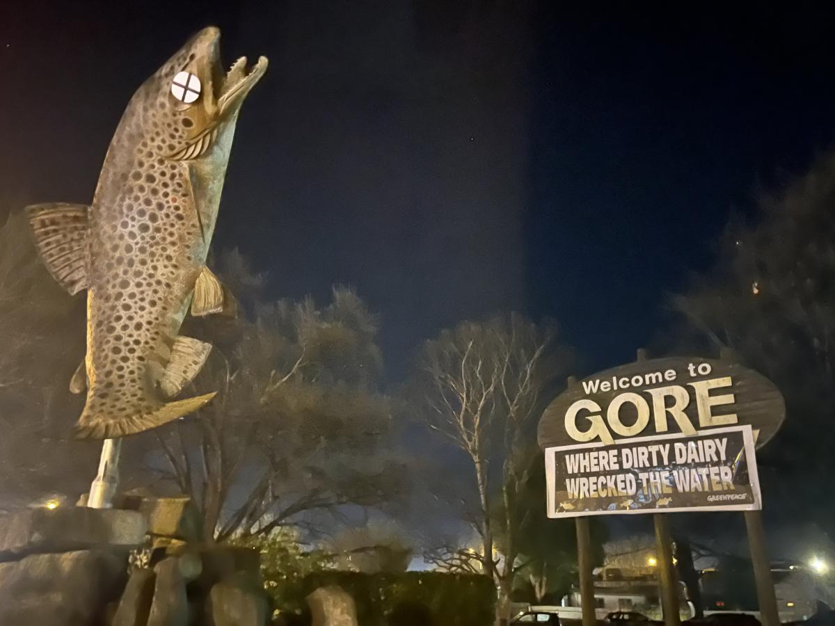 Trout stoush: Feds lash Greenpeace over 'vandalism'