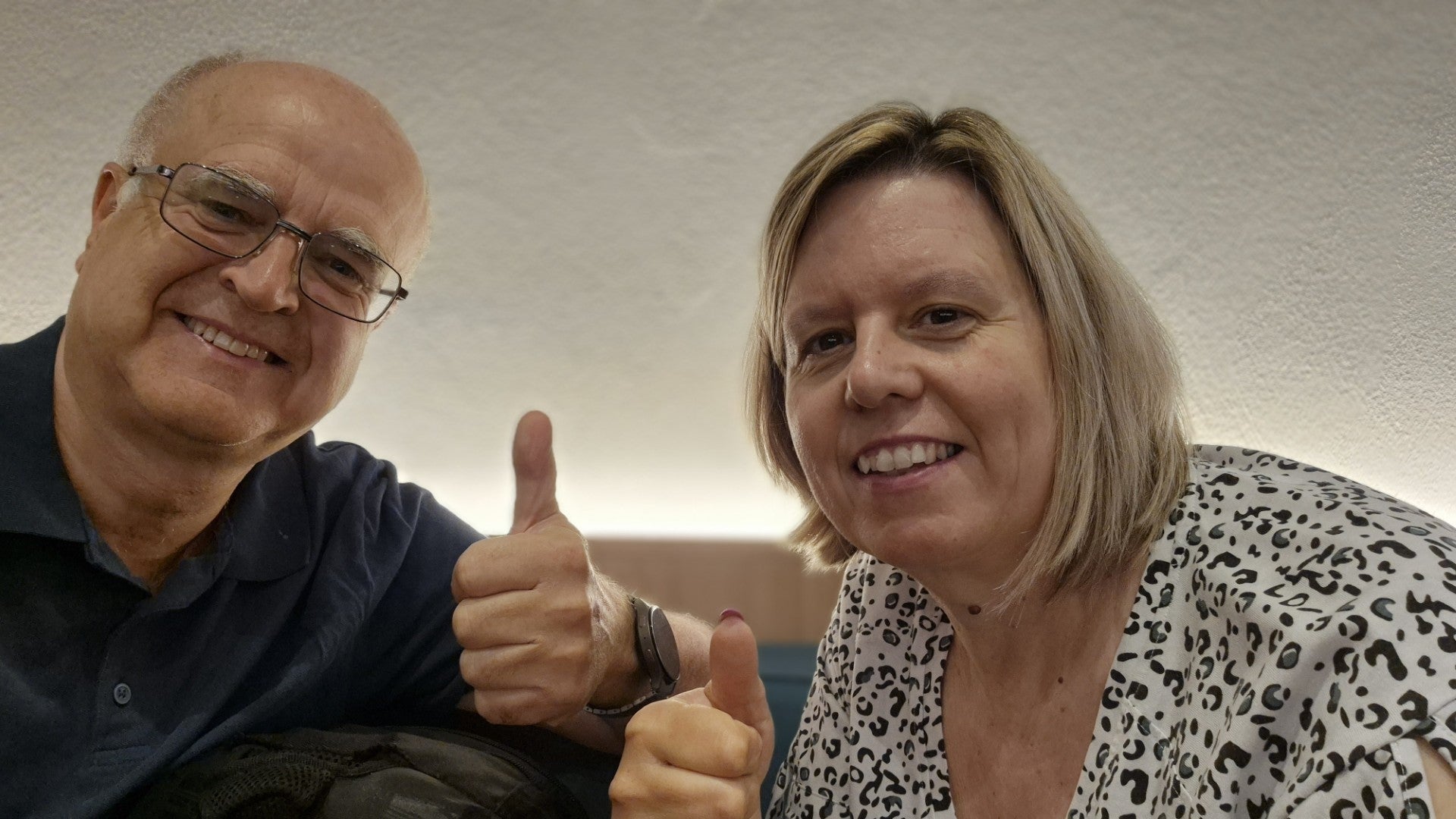 John and Julie Rusher are stuck in Malta airport