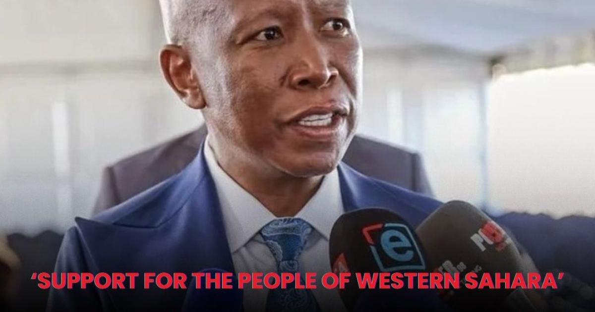 After ANC, Julius Malema condemns any African support for Moroccan occupation of Western Sahara