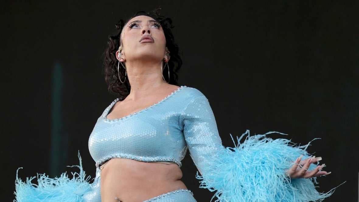 Kali Uchis performs on the Coachella Stage during the 2023 Coachella Valley Music and Arts Festival.