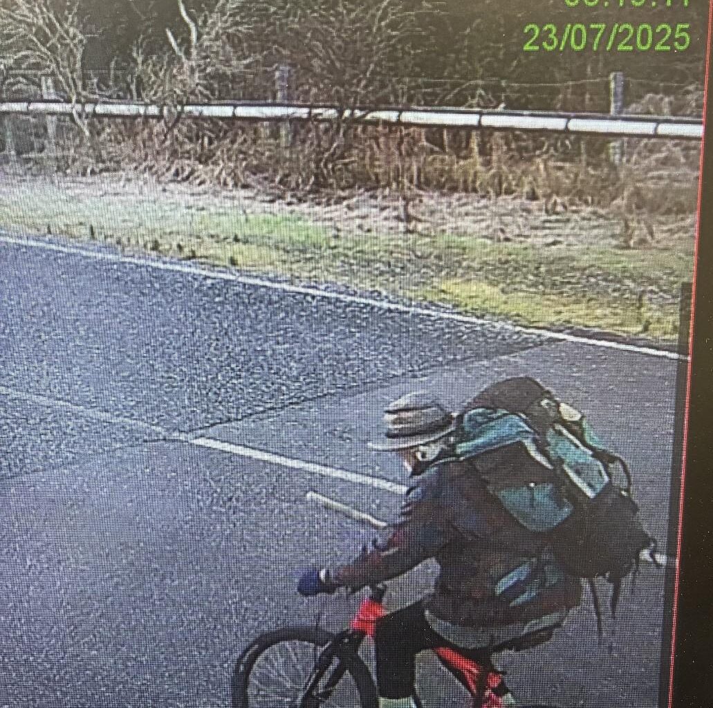 'Not giving up': Tramper's phone location, note revealed