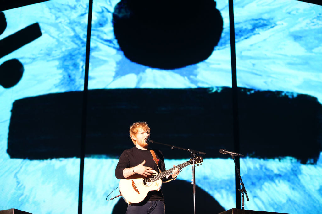 Ed Sheeran performs on stage at Mt Smart Stadium on March 24, 2018 in Auckland. Photo: Getty Images