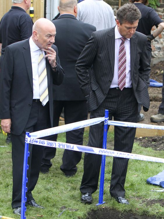 Detective Superintendent David Swindle and Detective Sergeant Graham MacKellar (right) of Strathclyde Police join specialist officers from S