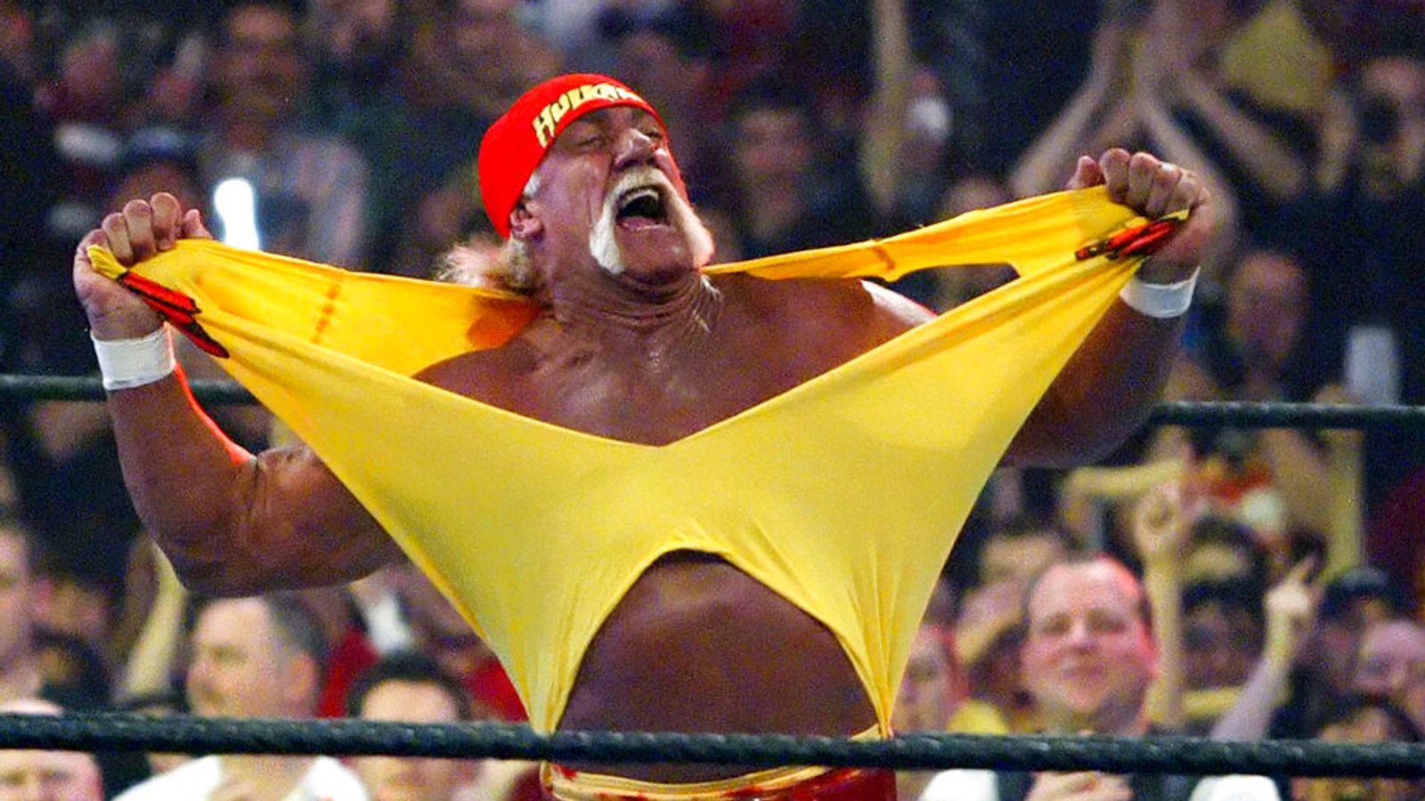 Hulk Hogan at WrestleMania in 2005. Pic: AP
