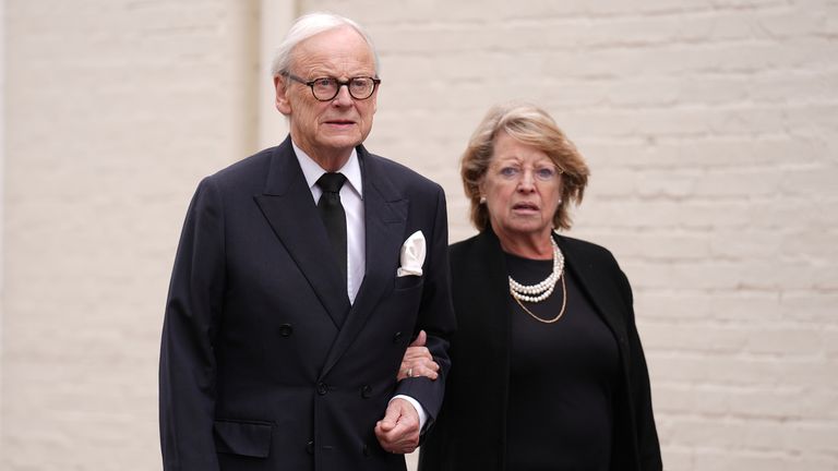 Lord Deben John Gummer (left) attends the funeral of Lord Norman Tebbit, at St Edmundsbury Cathedral in Bury St Edmunds. The former Cabinet minister died on July 7 at the age of 94. Picture date: Thursday July 31, 2025. PA Photo. Photo credit should read: Joe Giddens/PA Wire
