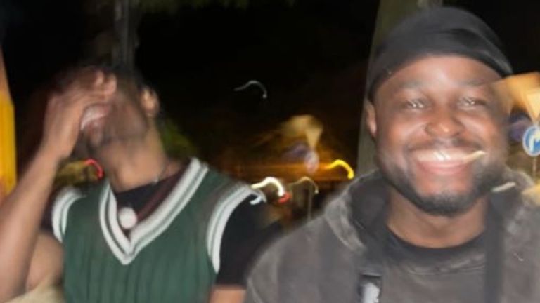 GoFundMe handout image of King Edonmi, 29, and Mo Liasu, 27, on holiday. Pic: GoFundMe / Angelo Antonio