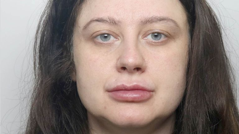 Kirsty Carless murdered her ex-partner Louis Price on Christmas Day.
Pic: Staffordshire Police/PA