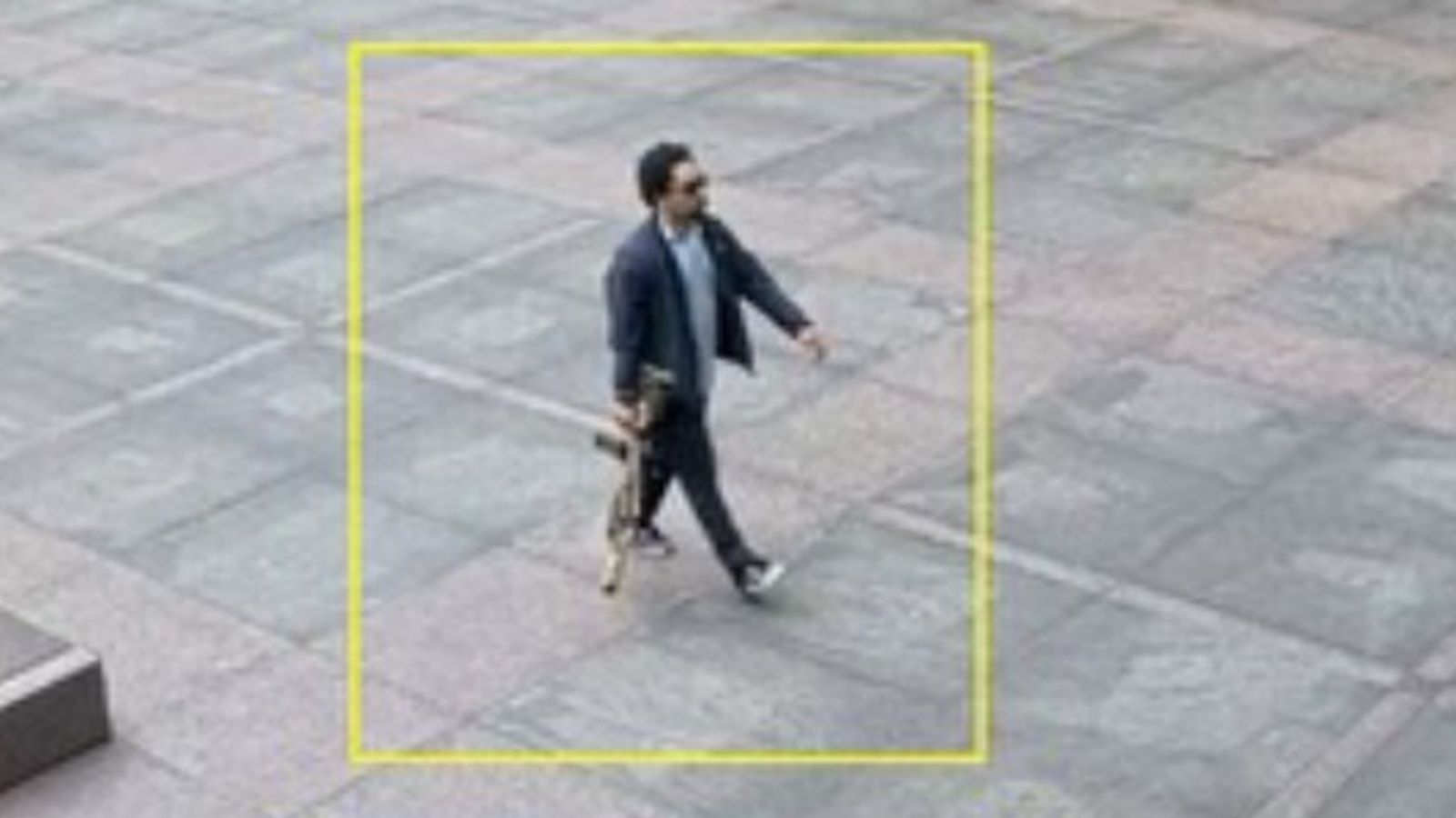 The person that police were looking for in connection with the shooting was seen on CCTV. Pic: NYPD