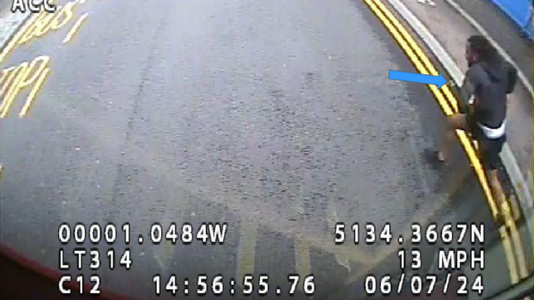 CCTV showed Belle fleeing the murder scene. Pic: Met Office