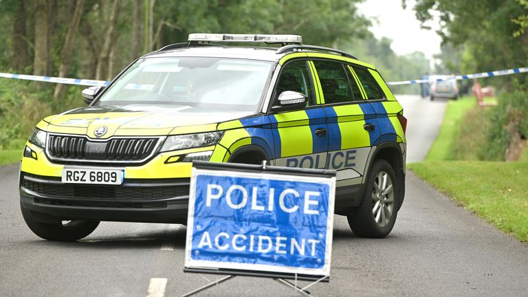 The scene in the Drummeer Road area of Maguiresbridge, Co Fermanagh, after two people died and two people been seriously injured in a shooting incident. Picture date: Wednesday July 23, 2025. PA Photo. Photo credit should read: Oliver McVeigh /PA Wire 