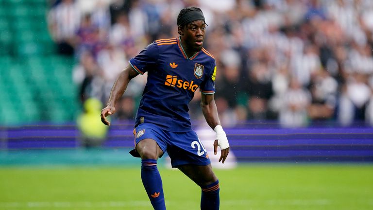 Anthony Elanga came on against Celtic to make his first appearance for Newcastle