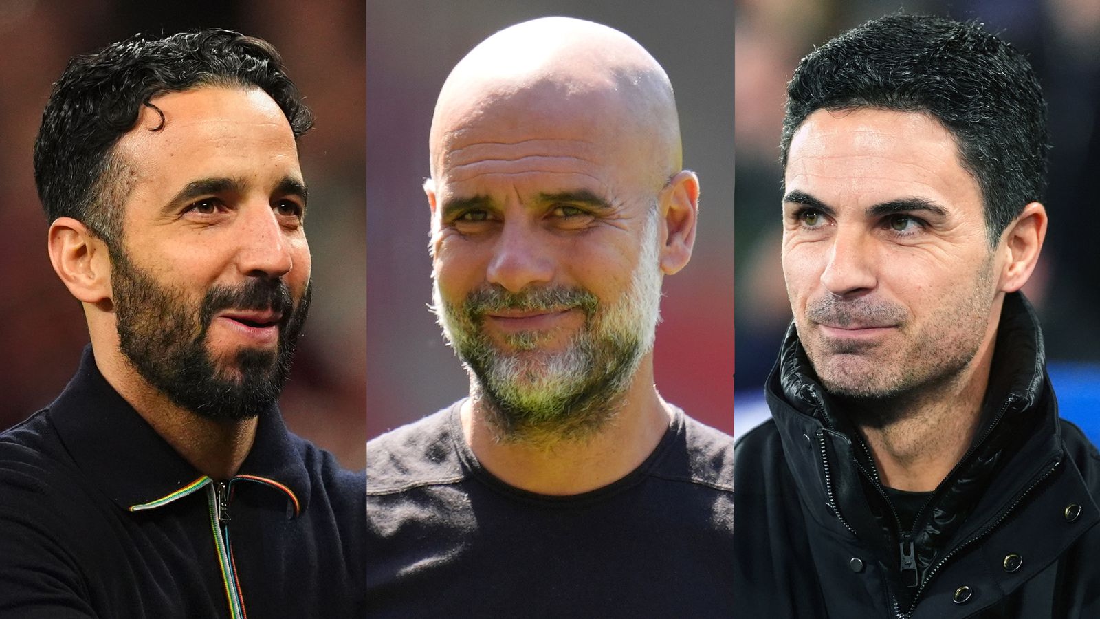 Ruben Amorim, Pep Guardiola, Mikel Arteta