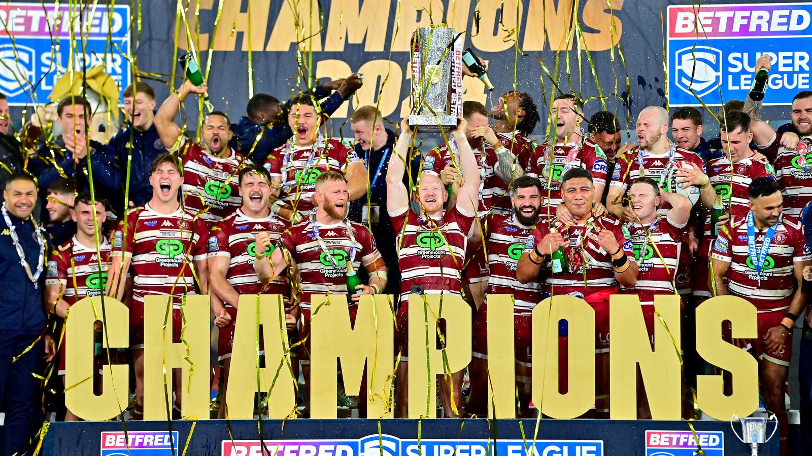 Wigan Warriors were crowned Super League champions 2024