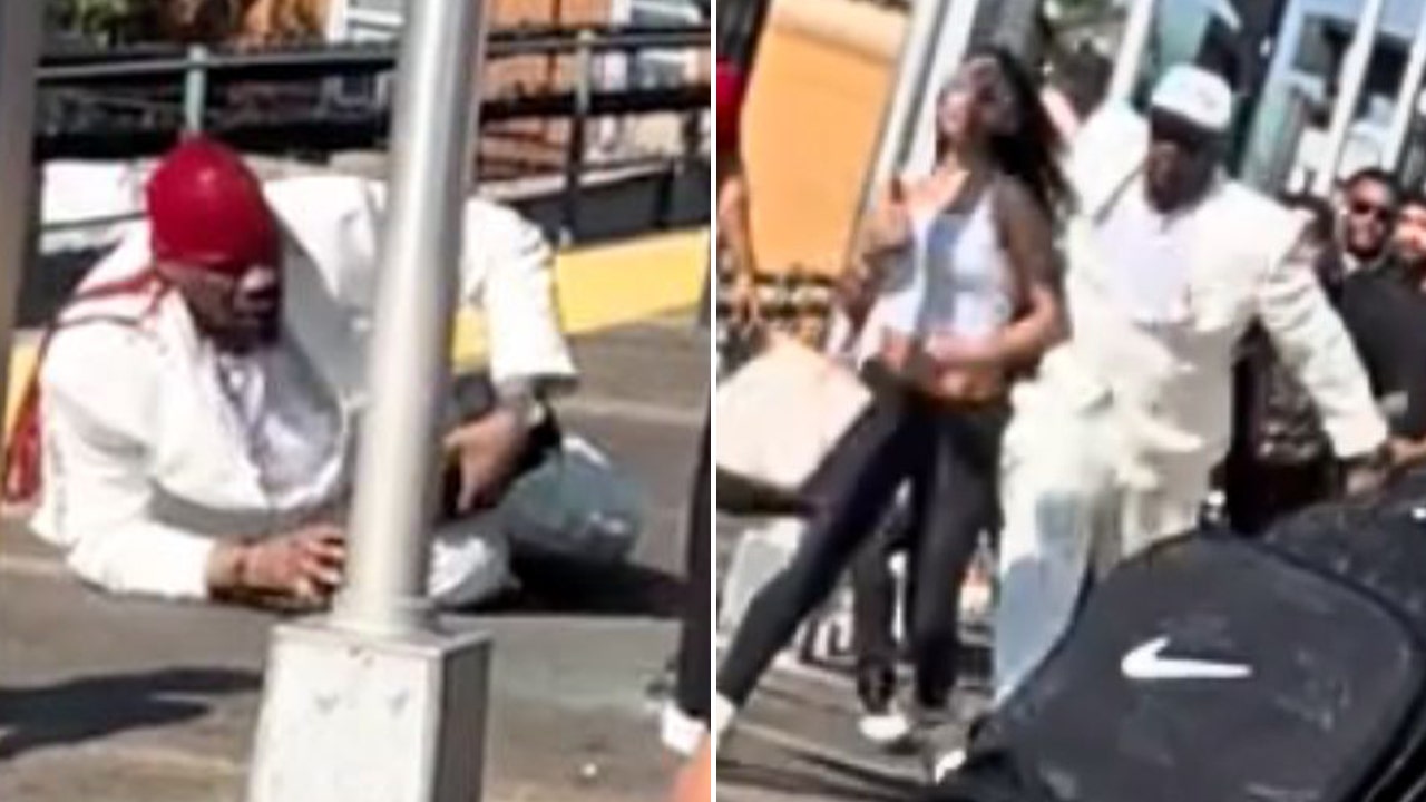 Viral video shows crowd pummel man who lunged at woman in Brooklyn station