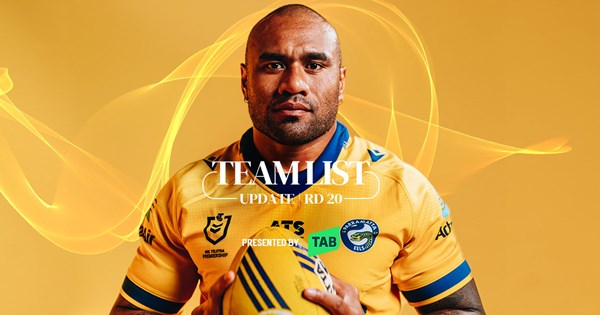 NRL Team List Update: Round 20 - Parramatta Eels