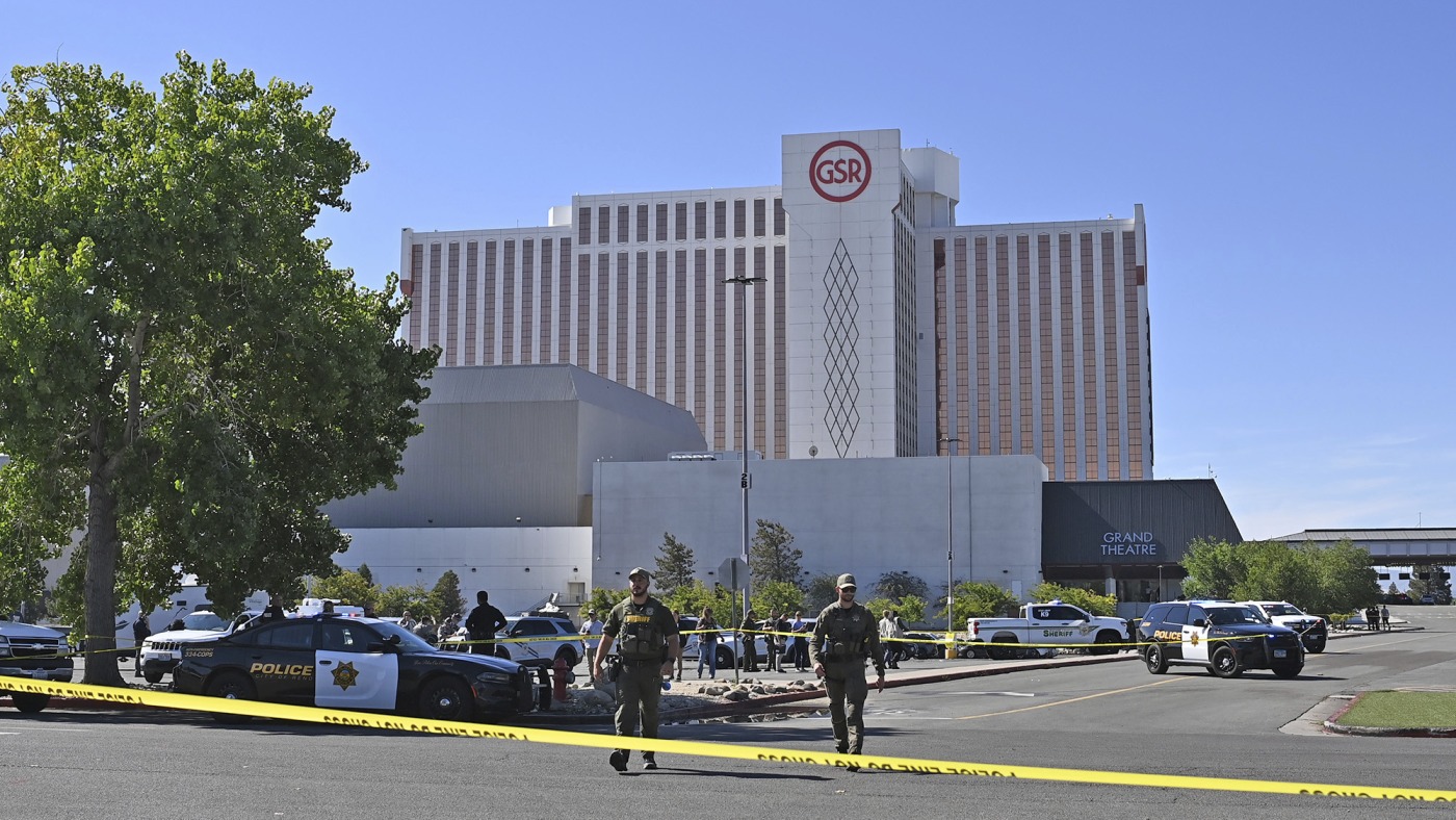 Shooter opens fire outside Reno casino, killing 3 and injuring several others : NPR