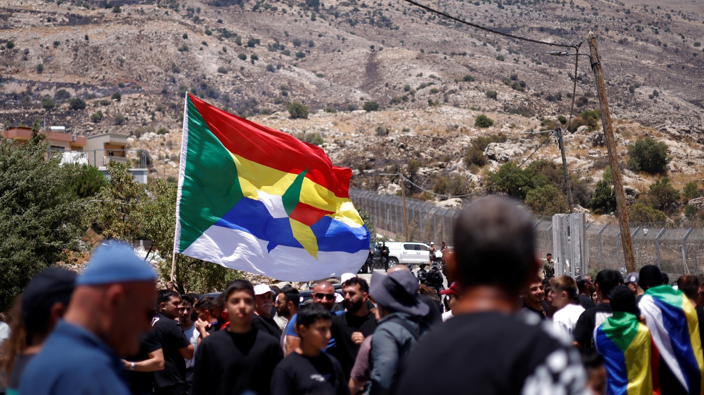 Sweida violence tests Druze loyalty to Syria in Golan Heights : NPR