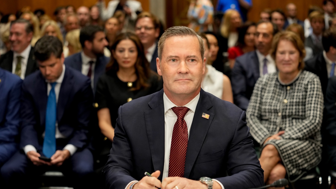 U.N. nominee Mike Waltz faces tough questions on Signal scandal at hearing : NPR