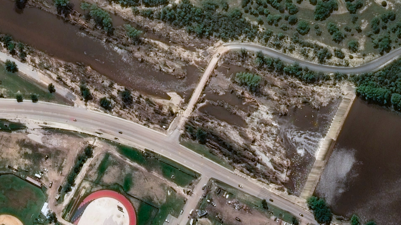 Before-and-after satellite images show extent of Texas flooding destruction : The Picture Show : NPR