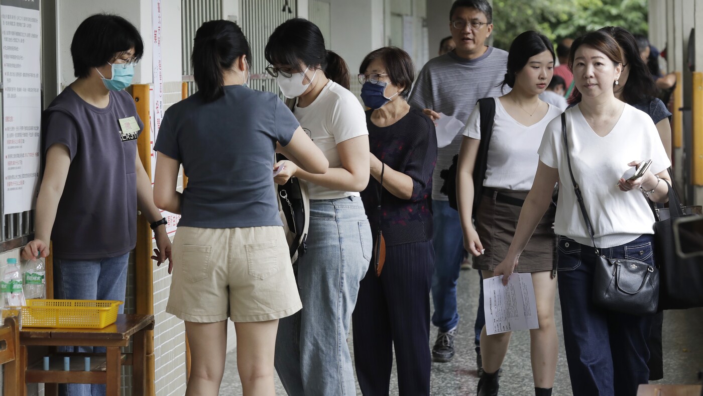Taiwan votes to decide whether to oust lawmakers : NPR